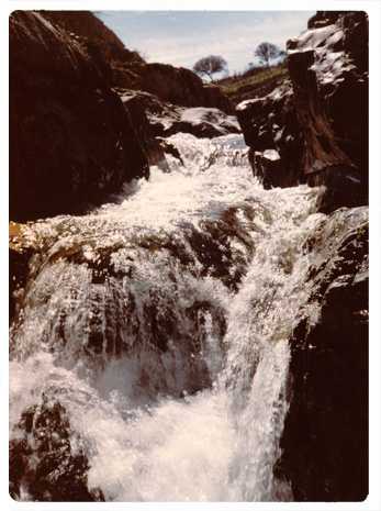 La Lisea, caída de agua